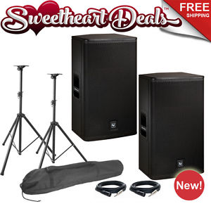 Pair EV Electro-Voice ELX-115P 15" Two-Way Powered PA Loudspeakers Live Sound DJ