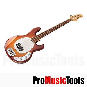 Music Man USA Stingray 4 Fretless HB - Honey Burst *exc. cond.* lined musicman