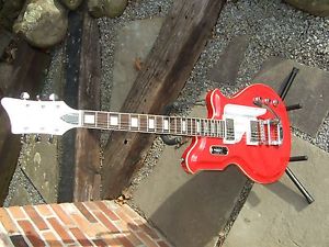 Airline Map DLX Red Electric Guitar 2016 MINT