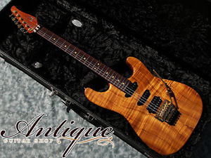 Suhr Classic Natural Clear Gross Curly Koa Top Signed by John Suhr N
