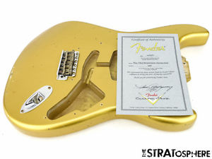 Fender Custom Shop Postmodern Relic Stratocaster BODY+ HARDWARE Strat Aztec Gold
