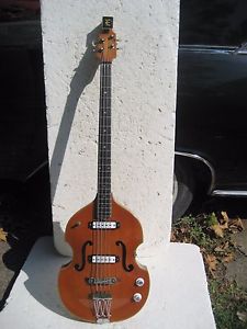 EKO 995/2 BASS GUITAR, 1960's, HANG TAGS. CASE, VERY CLEAN