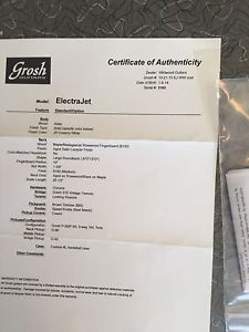 Grosh ElectraJet Hendrix creamy white - ex. cond.