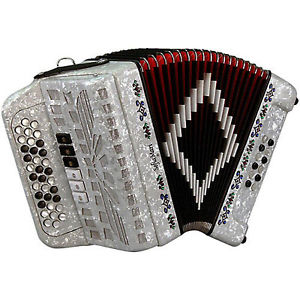 SofiaMari SMTT-3412, Two Tone Accordion White Pearl, Sol/Fa