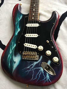 vintage Fender Japan Squier JV Stratocaster+SCN Strat Noiseless+SRV Style Airbru