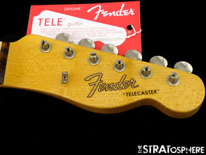 Fender Custom Shop Postmodern Relic Telecaster NECK+TUNERS Tele Rosewood Large C
