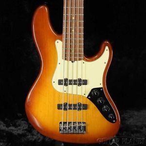 Fender American Deluxe Jazz BassⅤ-Tobacco Sunburst Electric Bass Guitar