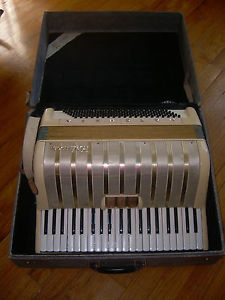 Vintage Hohner Marchesa Accordion with Case NICE