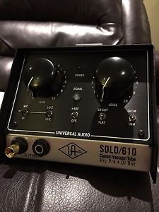 Universal Audio Solo/610 Classic Tube Preamplifier & DI Box