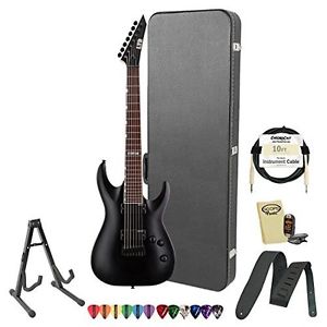 ESP JB-MH207-BLKS-KIT-2 Black Satin Electric Guitar with Accessories and Hard
