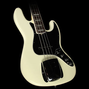 Used 2013 Fender American Deluxe Jazz Bass Guitar White Blonde