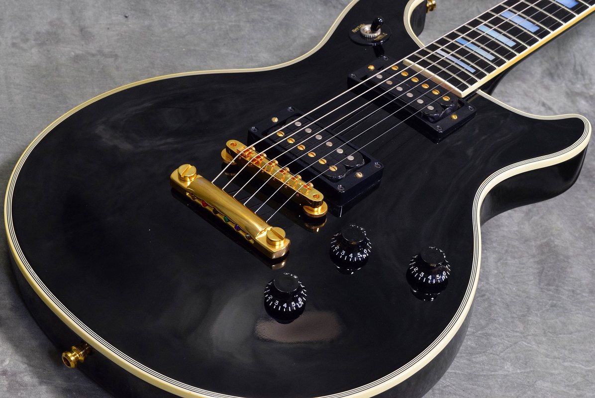 Used Gibson Custom Gibson Custom / TAK Double Cutaway Custom Ebony with / Flight