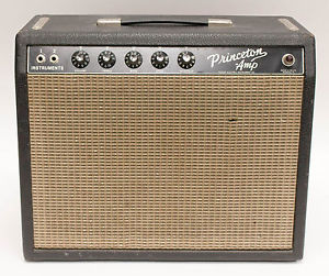Vintage 1964 Fender Princeton Blackface 1x10 Guitar Combo Amp / Amplifier