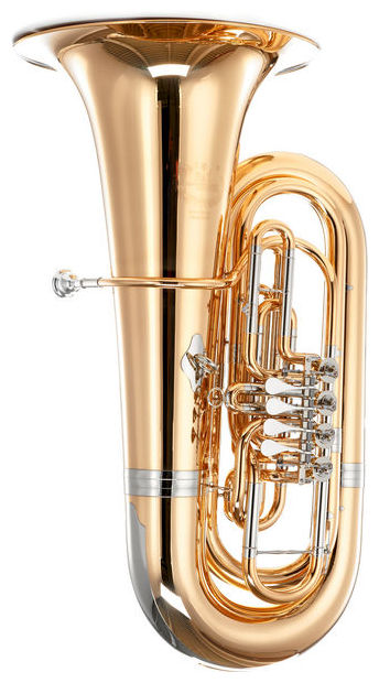 B&S GR55-L TUBA SIB 4 PALETTES VERNI avec housse