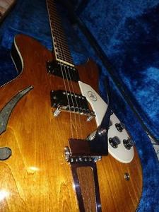 Yamaha SA15 - early 70s semi acoustic refinished and rewired. Beautiful Guitar
