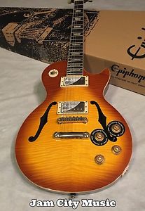 USED 2ND 2014 EPIPHONE LES PAUL FLORENTINE PRO HONEYBURST F Holes Hollow Body LP