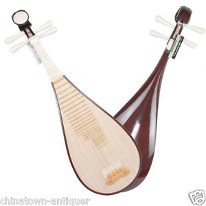 Luet Liuqin Chinese Soprano Pipa Lute Guitar Dun huang Musical Instrument # 4086
