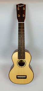 PONO Sopran Ukulele Pro Serie, RS(S)-PC, Fichte/Palisander,