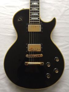 1976 GIBSON LES PAUL CUSTOM BLACK ALL ORIGINAL BEAUTIFUL CONDITION NO ISSUES