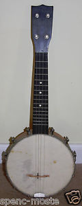 Antique 1920's Harmony Closed Back Banjo Ukulele RESONATOR BANJOLELE
