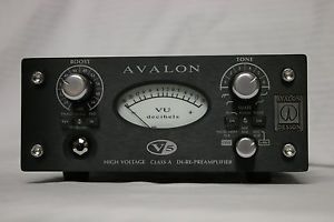 Avalon V5 Preamp DI RE-Mic Preamplifier in Silver Mic Pre V 5 Remic