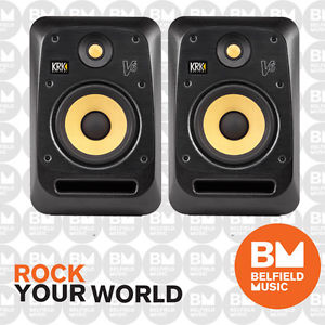 2 x KRK V6 S4 Active Studio Monitor Speakers - BNIB - Belfield Music