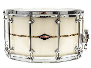 Craviotto 14" x 8" Mahogany Abalone Sparkle with Diamond Maple Inlay & Case