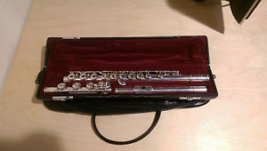 Yamaha 481II 925 Open Hole Silver B Foot Flute With Case