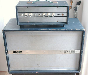 WEM Watkins 1963 WEM "Pick-A-Bass" 15 watt valve amplifier and speaker Dark Blue