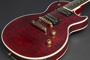 Used Epiphone / Prophecy Les Paul Custom Plus GX Black Cherry from JAPAN EMS