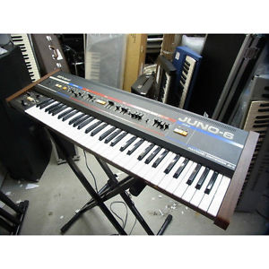 Used Roland synthesizer Juno-6 analog synth keyboard Juno6