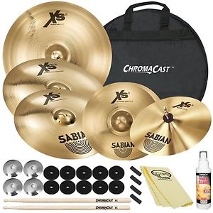 Sabian XS20 Cymbal Set X-Celerator HatsMed Ride Med-Thin Crash Splash Band Music