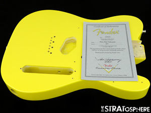 Fender USA Custom Shop Postmodern NOS Telecaster BODY Tele Nitro Graffiti Yellow