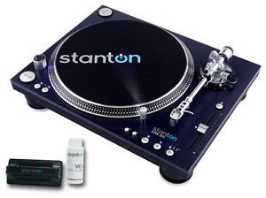 Stanton STR8-150- DJ Bundle turntable with cartridge and VC-1 cleaning kit