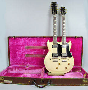 1961 Gibson EDS-1275 Vintage White Doubleneck Hollowbody Guitar w/OHSC eds1275