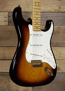 Fender 60th Anniversary Stratocaster Electric Guitar 2 Color Sunburst w/ Case