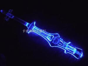 transparent crystal electric cello 4/4 size , LED  light colors,electric cello