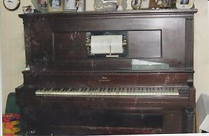 1903 GEORGE STECK & CO UPRIGHT PLAYER PIANO