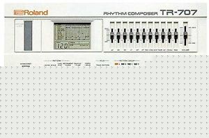 Roland TR-707 TR707 Rhythm Composer Analog Drum Machine Musical Instrument Japan