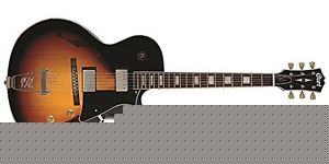 Cort YORKTOWNTAB Hollow Body Single Cutaway Electric Guitar, Spruce Top, Tobacco