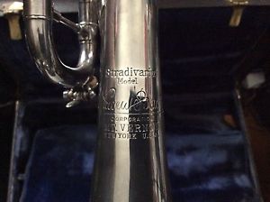 AWESOME NEAR MINT BACH MT VERNON NY Bb STRADIVARIUS TRUMPET & CASE SUPER HORN !