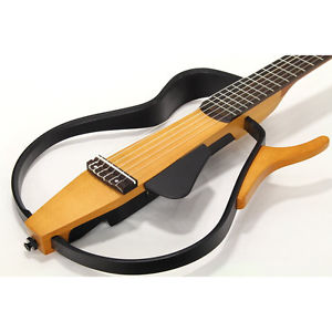 Used Yamaha SLG110S Steel String Silent Guitar Natural EMS Free tracking ship