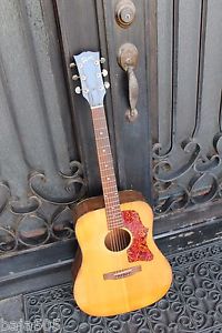 Gibson J-55  6 string Acoustic 1970's Guitar w/case   Project