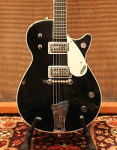 Klassischer 1959 Gretsch Schwarz Duo Jet 6128 100% MINT Gitarre m/Hartschale