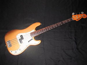 1972 Fender Shoreline Gold Precision Bass Guitar