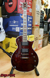 ESP LTD EC-1000QM STBC Deluxe Electric Guitar NEW Black Cherry Eclipse
