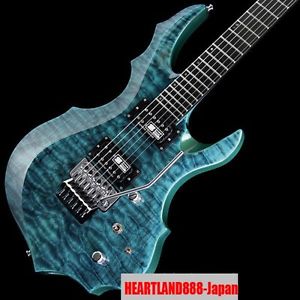 F/S EDWARDS IKEBE Original E-FR-145GT Quilt Top / Black Turquoise  #03261125