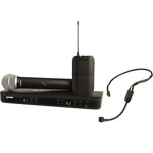 Shure BLX1288/P31-H9 Handheld and Headset Combo Wireless Microphone System H9