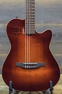 Godin Multiac Nylon Encore Burnt Umber SG "SF" El.-Cl. Guitar w/ Bag - #16172172