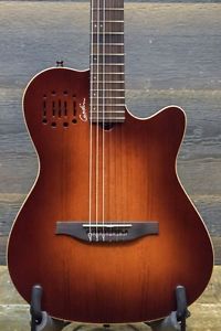 Godin Multiac Nylon Encore Burnt Umber SG "SF" El.-Cl. Guitar w/ Bag - #16132136